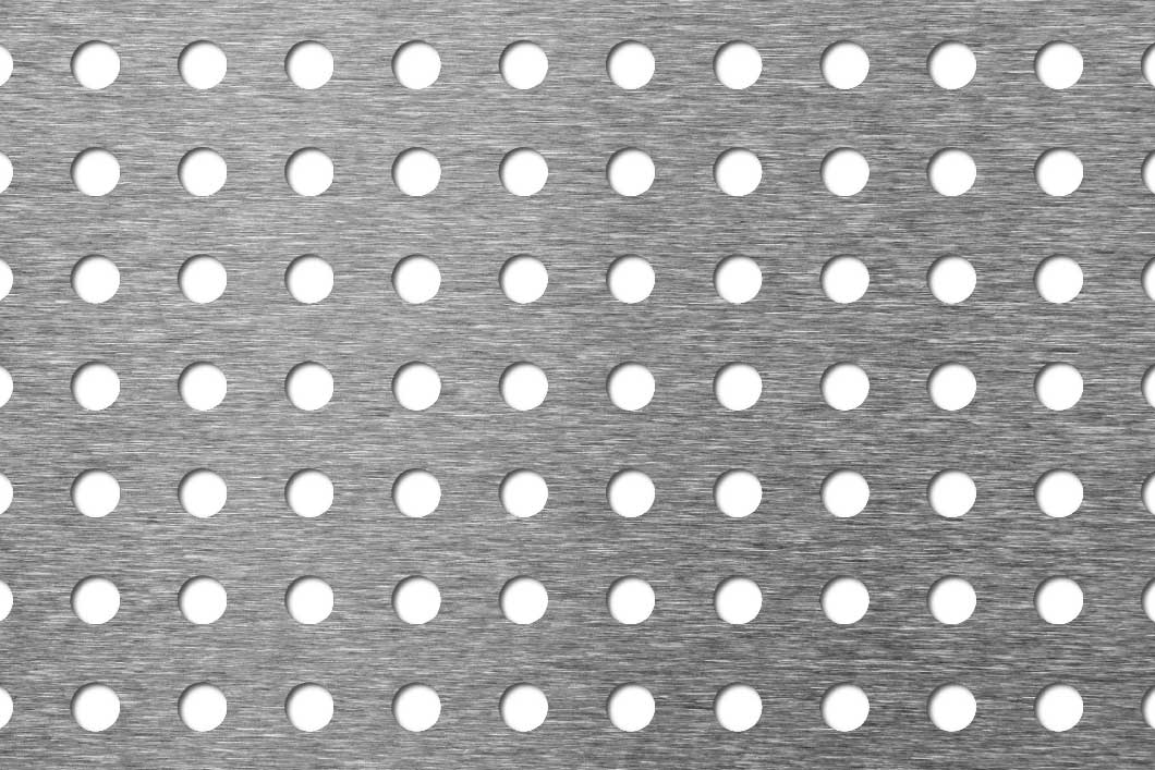 R8 U17,32 Perforated sheet Stainless steel